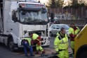 VU LKW A 4 Rich Aachen hinter Rodenkirchener Bruecke P14